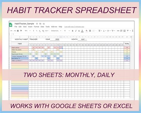 Work WITH. . Girl who excel habit tracker